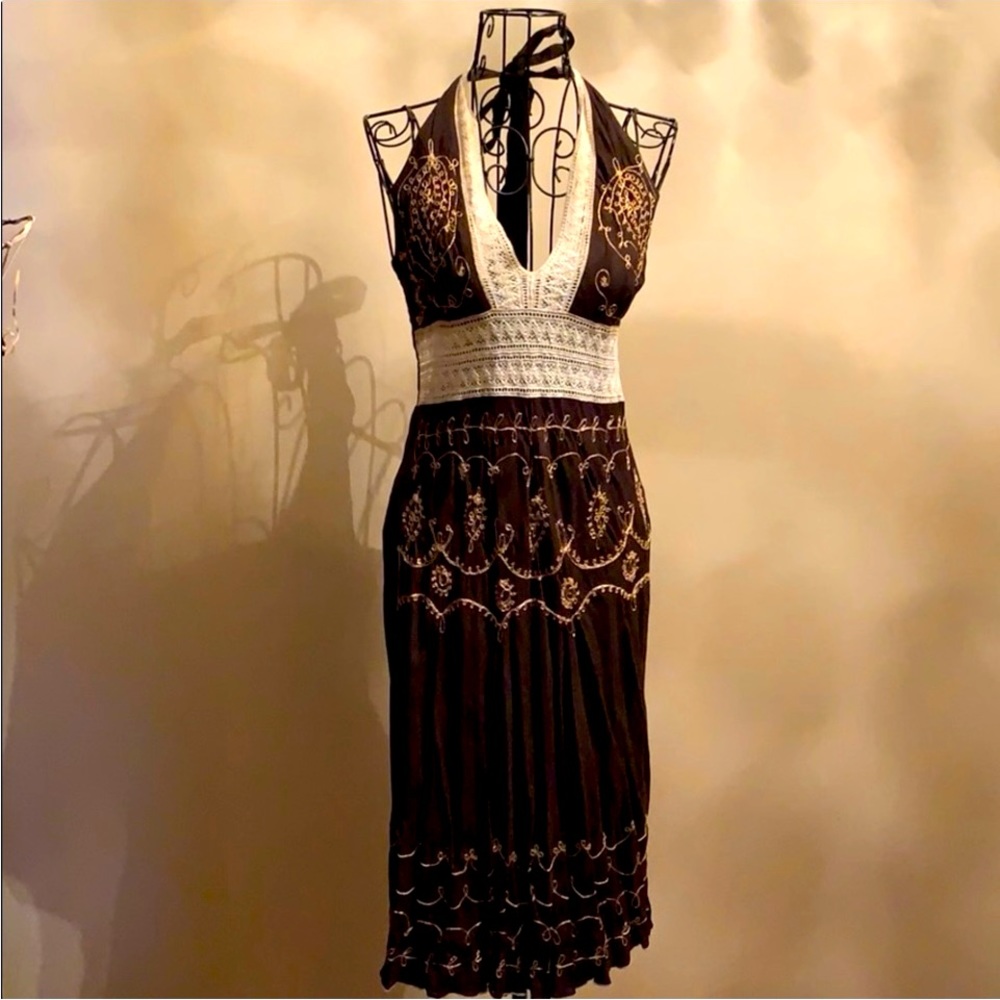 Venus brown medium sun dress.